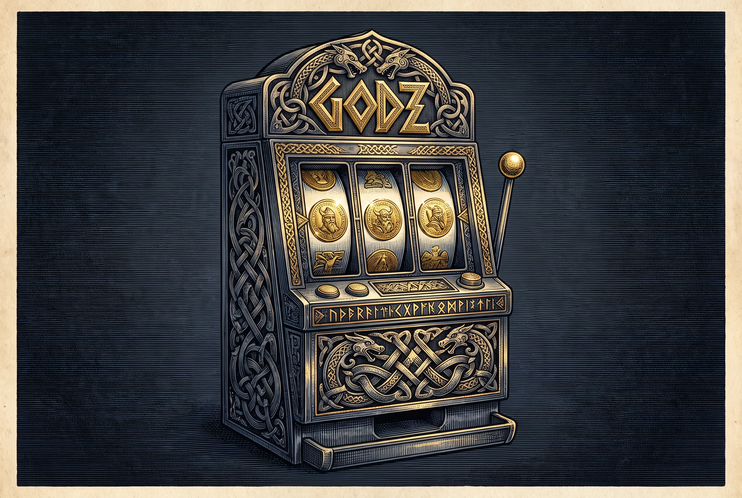 Gylden spilleautomat hos Godz Casino